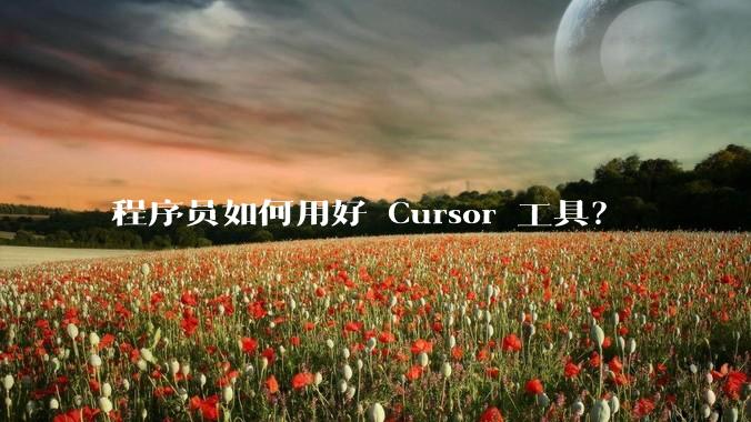 程序员如何用好 Cursor 工具？