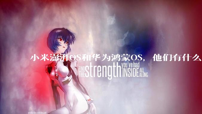 小米澎湃OS和华为鸿蒙OS，他们有什么不一样，谁更有发展前途？